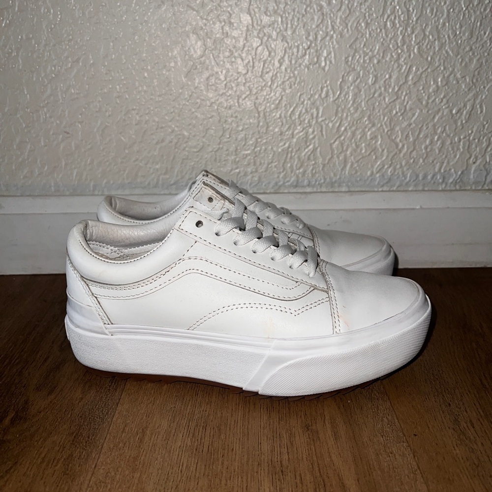 Leather Platform Vans